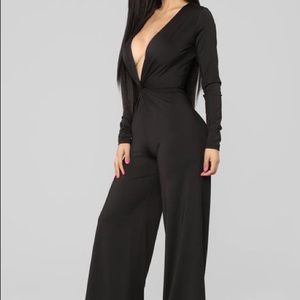 Long sleeve black romper